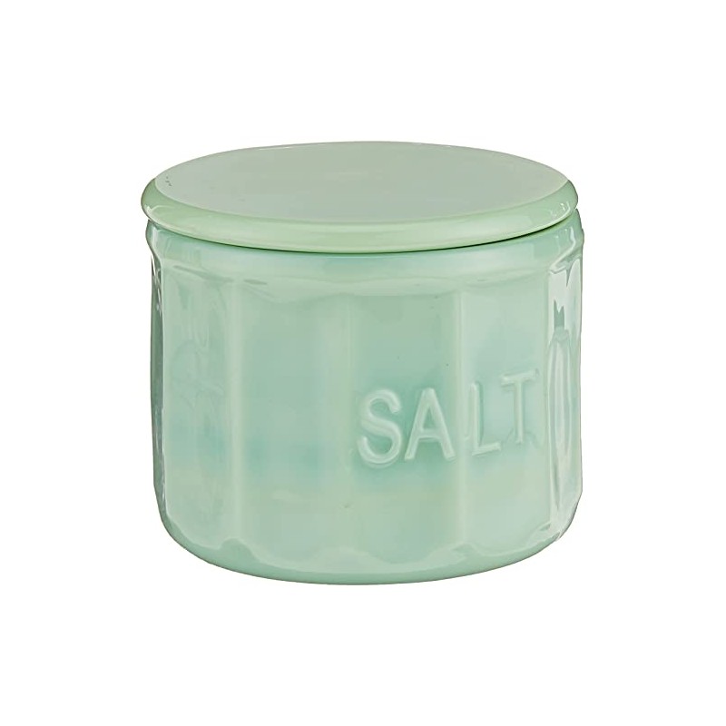 Tablecraft Salt Cellar with Lid, 3.75" x 3.75" x 3.125",