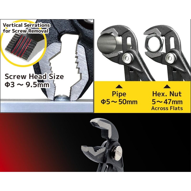 Vampliers PYTHON 10" Plumbers Slip Joint Pliers Water Pump Pliers