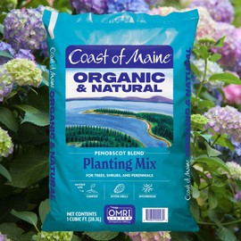 Coast of Maine Penobscot Blend, 1 cu ft (Pack of 4) Organic and Natural Planting Mix for Trees, Shrubs and Perennials
