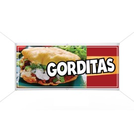 Gorditas Vinyl Banner advertising Sign Full color indoor outdoor Mexxican Food (2' x 6')