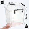 KADAX Storage Box with Lid, Robust Plastic Container, Lunch Box,