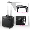 BYOOTIQUE Hairstylist Rolling Makeup Train Case 15x9x14 Large Storage Lockable