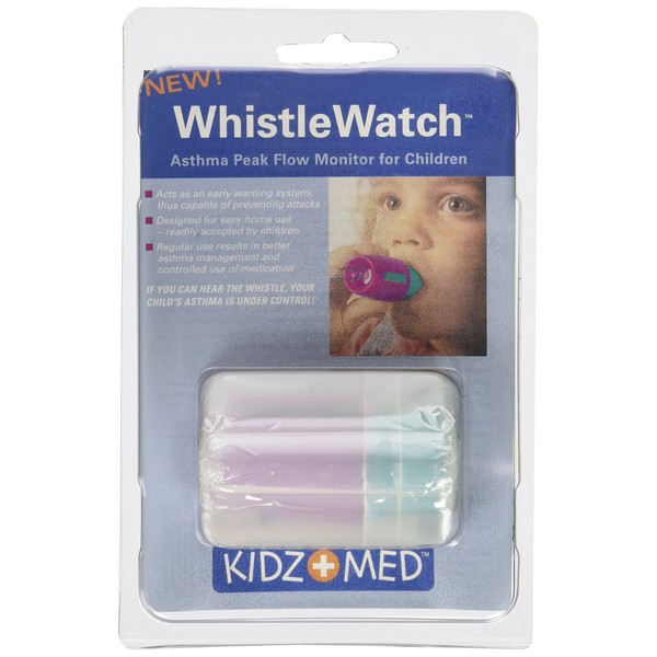 Whistle Watch Breathing Asthma Monitor Alert for Children (Pink-Teal - Single)