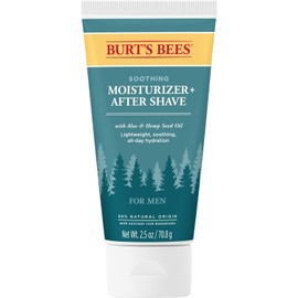 Burt's Bees Soothing Moisturizer + After Shave with Aloe & Hemp, For Men, 2.5 Ounces