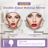 Wall Mounted Makeup Mirror, 1X/5X Magnifying Mirror Double Sided, 8
