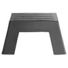 Glownary Black Plastic Step Stool, 18x22x12 Inch Display Stand, 750