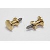 Piano Desk Knobs Solid Brass - With Metal Wood Screw