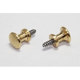Piano Desk Knobs Solid Brass - With Metal Wood Screw 1 Pair