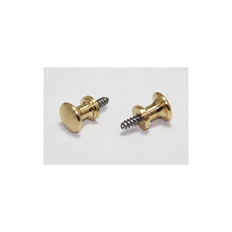 Piano Desk Knobs Solid Brass - With Metal Wood Screw