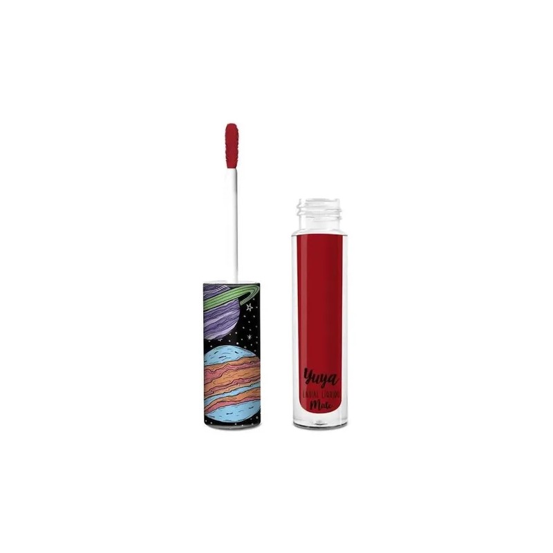 Labial Líquido Mate Rojo Yuya Mi Amor Larga Duración A