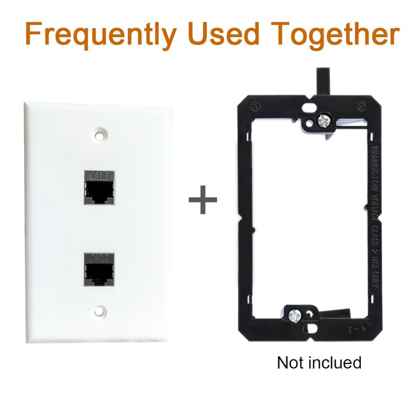BOPLAT 2 Port Ethernet CAT7 Wall Plate Female to Female