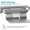 Brushed Nickel Cabinet Hinges for Kitchen Doors, Self-Closing, 10 Pack