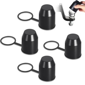 VINEST 4Pcs Tow Bar Cover, 50mm Waterproof Trailer Hitch Ball Cover, Universal Tow ball cover, Abrasion & Dirt Protection for Truck and Trailer Hitch Towballs