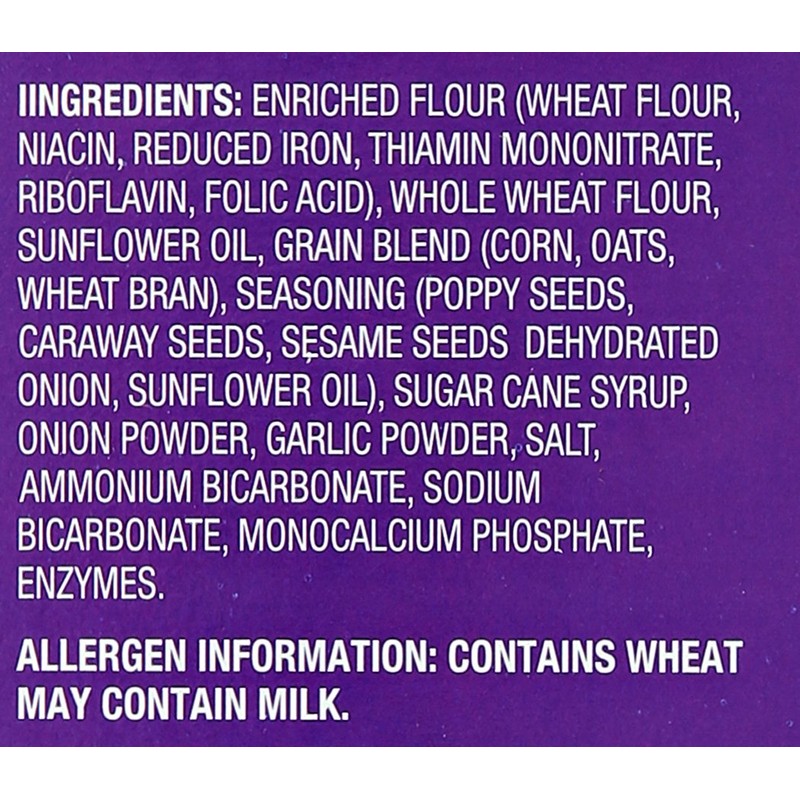 Milton's Craft Bakers Multi-Grain Crackers Everything 8.3 oz