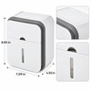 Gray Toilet Paper Holder for Bathroom Storage – No-Drill Wall-Mounted