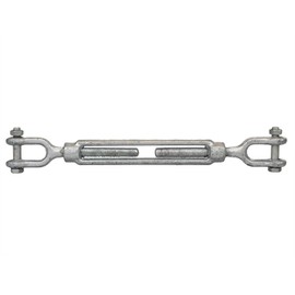 US Cargo Control Jaw and Jaw Turnbuckle, 1/2" x 9", 2,200 LBS Working Load Limit, UNC Thread Hot-Dipped Galvanized Turnbuckle Heavy Duty for Wire Rope, in-Line Pulls & Tension Applications