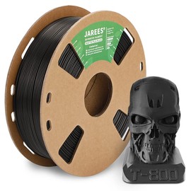 JAREES PLA Plus/Pro Matte Filament 1.75mm,Ultra High Toughness Matte PLA+ Roll 1kg Spool (2.2lbs),Black PLA 3D Printer Filament Fit Most FDM Printer (Black)