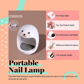 TEEROVA Nail Tips and Glue Gel Kit, Nail Glue Top Coat and Base Coat Set with 500Pcs Coffin False Nails and UV LED Nail Lamp DIY Nail Art Acrylic Nail Kit for Beginner