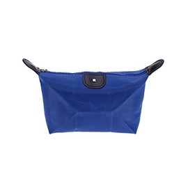 Diversity Land Travel Small Cosmetic Bag Cosmetic Case Makeup Bag Toiletry Organizer (Blue)