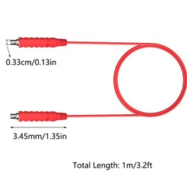 6 PCS Magnetic Test Leads Set, Low Voltage Magnetic HVAC Jumper Flexible Test Wires 30V AC 5A for Multimeter and Voltage Tester