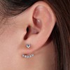 Limerencia Titanium Stud Earrings with Dangling, G23 Medical Earrings, Hypoallergenic