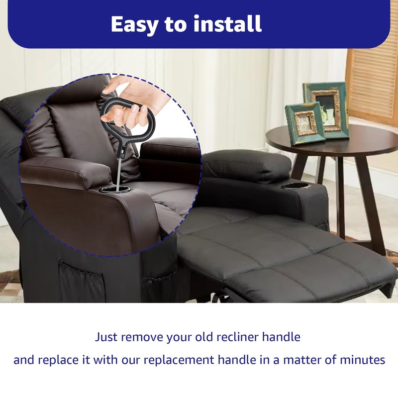 Sousery Recliner Cable D Ring Handle Recliner Release Cable Compatible