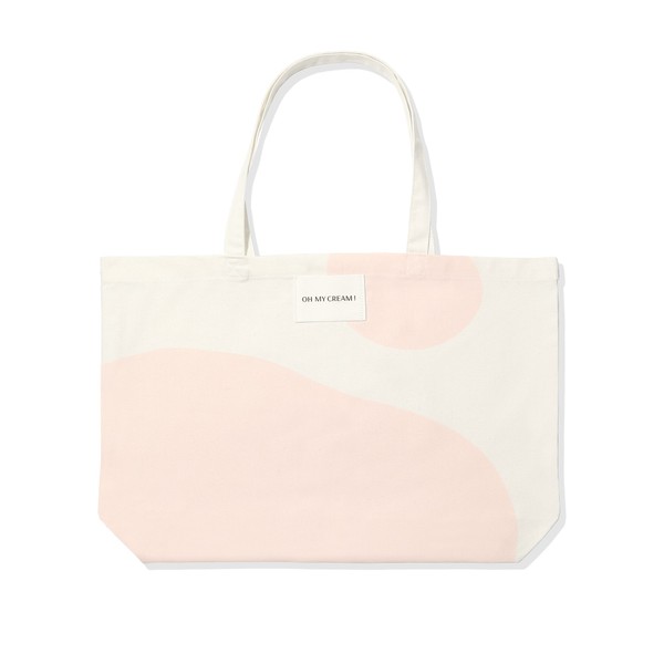 Oh My Cream Cotton Tote Bag, Light Pink