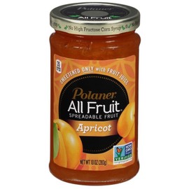 Polaner All Fruit Spreadable Apricot, Fruit Spread, 10 oz