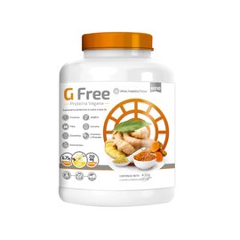 HEALTHADDICTION - G Free Protena Vegana Sabor Vainilla - Suplemento Alimenticio con Glutamina, Fibra, Crcuma, Jengibre, Vitaminas y Minerales -...    