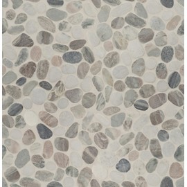 MSI Puebla Greige Marble Pebble Tile for Kitchen Backsplash, Wall Tile for Bathroom, Shower Wall Tile, Mesh Mounted Mosaic Tile, Multicolor