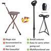 ALEVMOOM Walking Cane with Seat,Portable Folding Cane,Crutches Stool for Adults,Lightweight