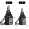 OSOCE Small Sling Bag, Anti-theft Crossbody Shoulder Chest Bag with