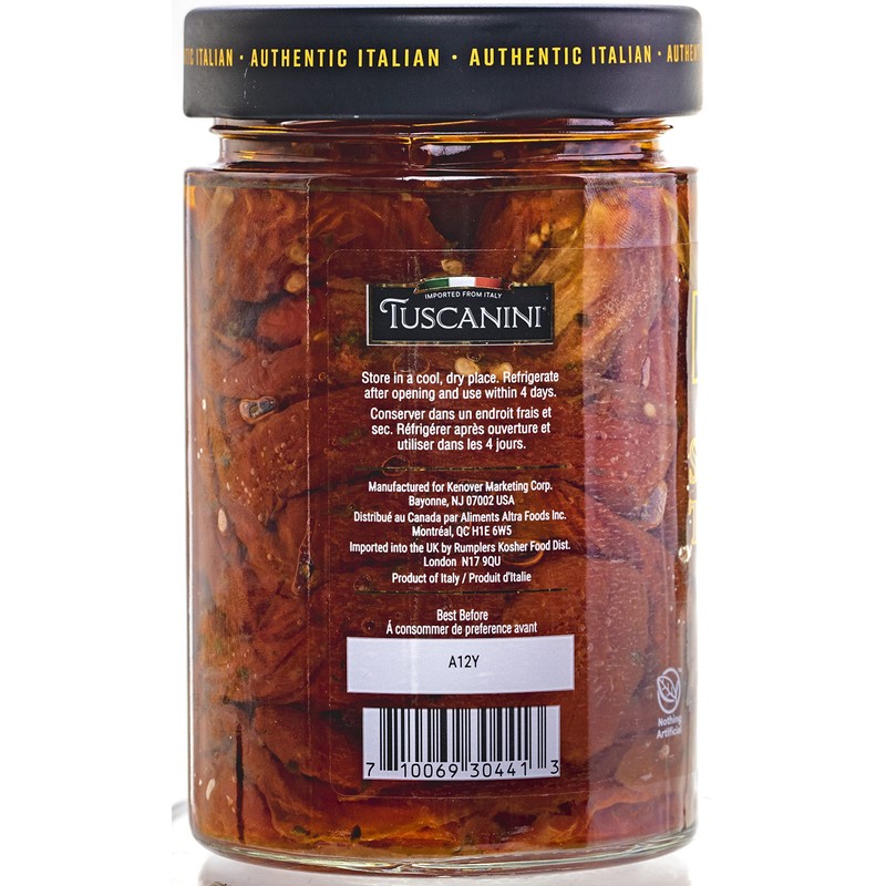 Tuscanini Premium Sun-dried Tomatoes in Olive Oil, 10.6 oz, (3