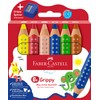 FABER-CASTELL Grippy 110635 Colouring Pencils Set, 6 Colouring Pencils with