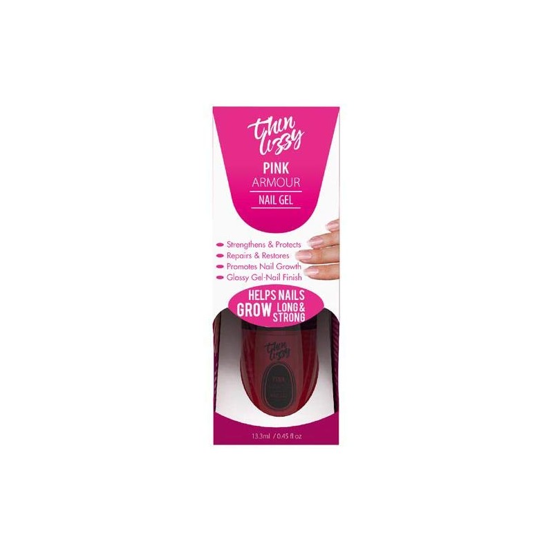 Thin Lizzy Pink Armour Nail Gel, Strengthen, Protect, Repair, &