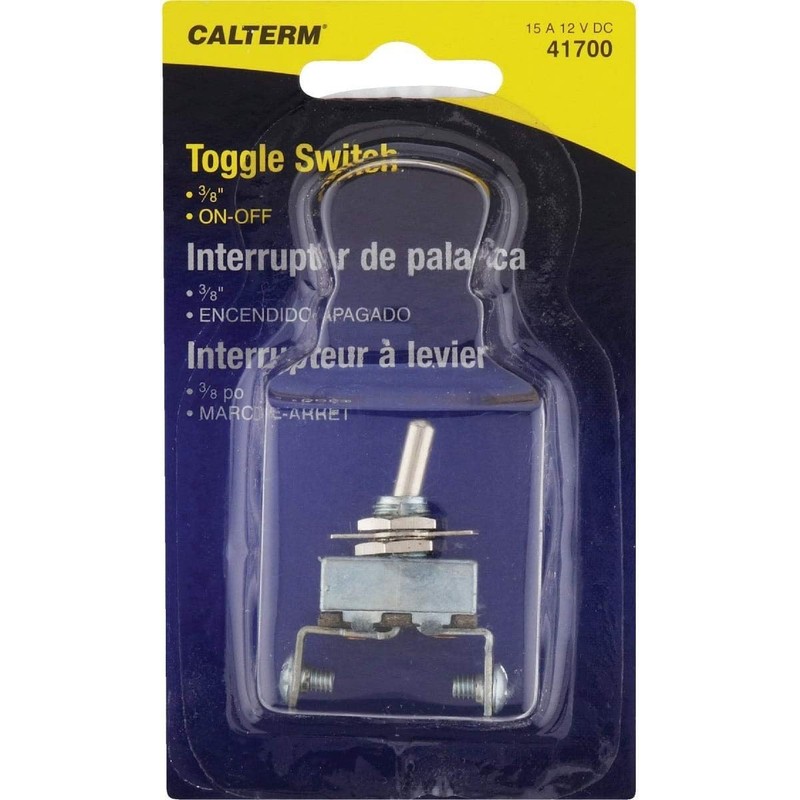 Calterm 41700 Switch, Metal Toggle, 15A