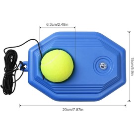 MHZXLC Entrenador de Tenis, Base de Tenis con una Cuerda, Entrenador de Base de Tenis de Autoestudio, Herramienta de Entrenamiento de Pelota de Rebote de Zócalo de Tenis para Principiantes