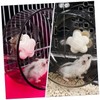 Ipetboom 1pc Silent Hamster Treadmill Toy Transparent Running Plaything for