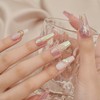 10pcs Handmade Pink Butterfly Iridescent Press On Nails fake Nails