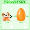CAMIRUS 16Pcs Filled Easter Eggs with Mini Plush Animals Toys,