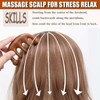 Moreinday Labor Comb with Wrist Strap and Massager, Birthing Comb