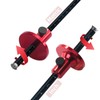 Woodworking Scriber, Aluminium Alloy Wheel Marking Gauge, Metric Inch Scale,