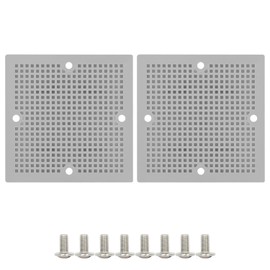 LeMotech 2pc Mounting Plate for Junction Box, ABS Plastic Internal Panel w/Screws for Installation on Electrical Box with Latches 4.8"x4.8"
