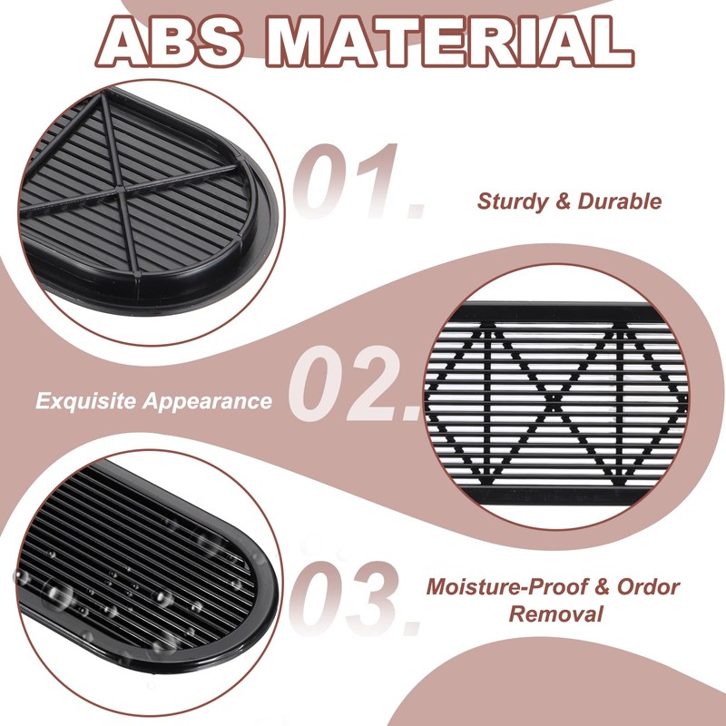 PATIKIL 10 Inch Oval Ventilation Grille, Plastic Air Vent Cover