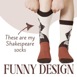 InnoBeta Shakespeare Gifts Socks For Men Women - Gifts For Shakespeare Lovers - Unisex