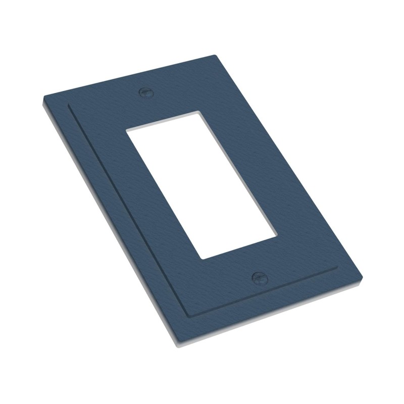 WUYOCHA Decorative Outlet Covers Encore Navy Blue 1 Gang Rocker