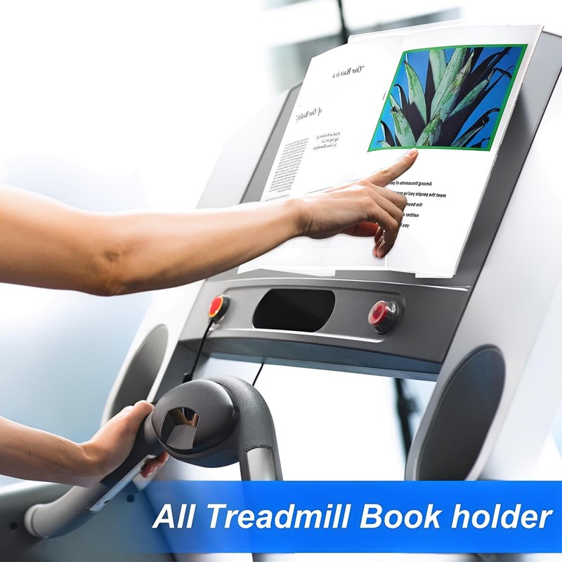 Jetec Treadmill Book Holder, Clear Acrylic Reading Rack for Treadmill