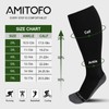 AMITOFO Plus Size Compression Socks: Wide Calf 20-30 mmHg Compression