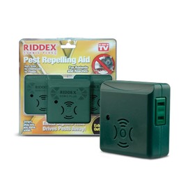 Riddex Sonic Plus Ultrasonic Pest Repeller, Plugs in with extra Outlets Indoor Use - Insect Repellent - Bug Repellents for Home Defense - Protect Against Rodents & Insects, Chemical Free(3 Pack Green)
