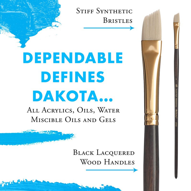 Princeton Dakota Paintbrush, Size 20, Dark Brown